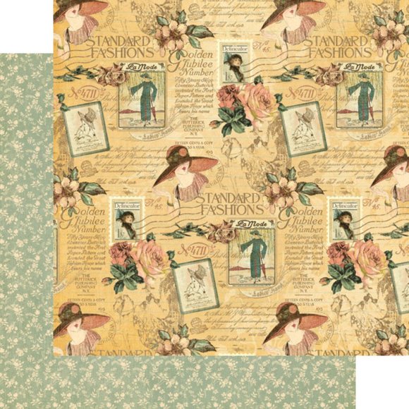 2 Graphic 45 A LADIES DIARY 6" x 6" Scrapbook Card Making Paper Pads 48 Sheets - Picture 6 of 13